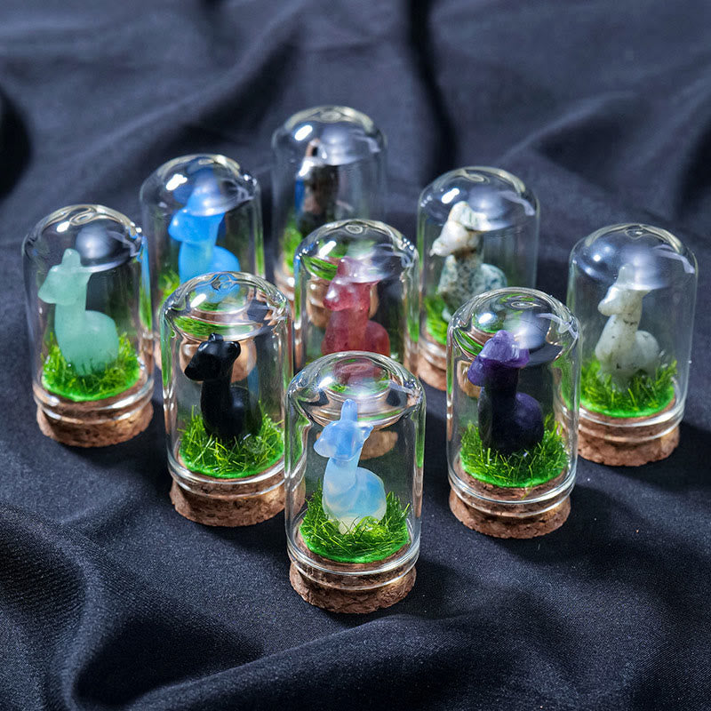 Décoration en pierre précieuse sculptée en cristal naturel d'alpaga Olivenorma