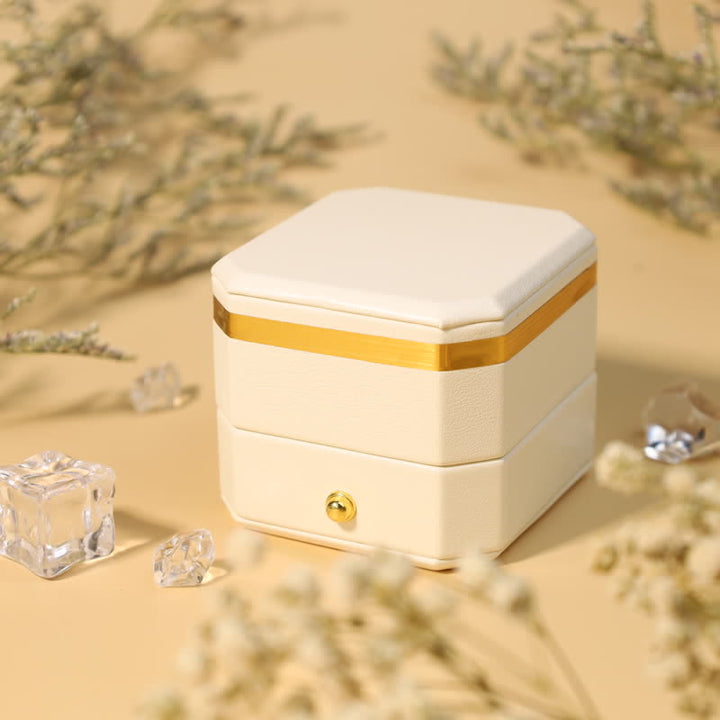 Coffret cadeau de bague de luxe