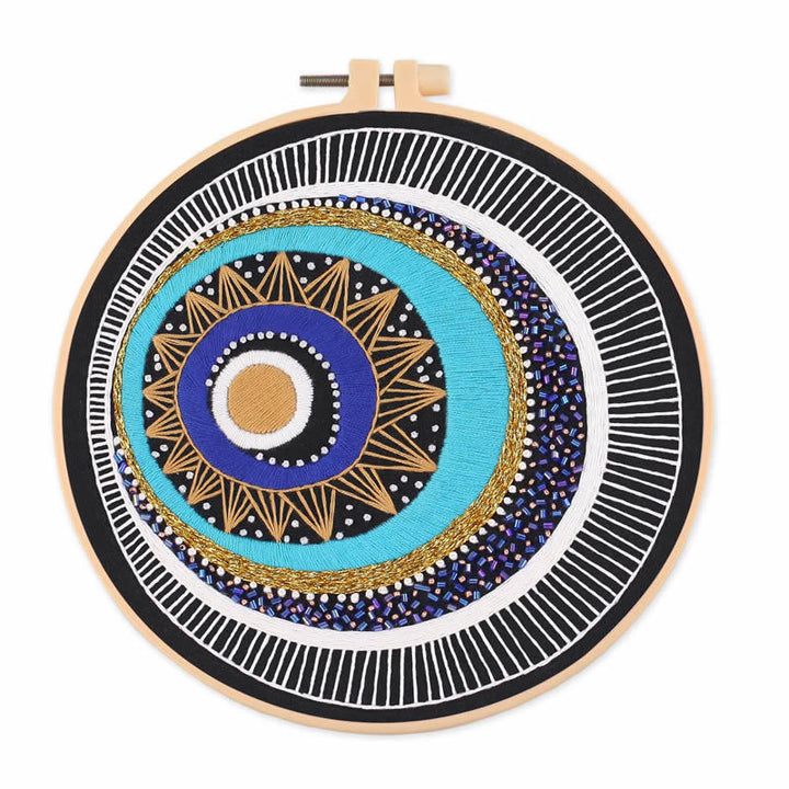 Olivenorma Evil Eye Broderie à la main Matériau semi-fini Décoration 