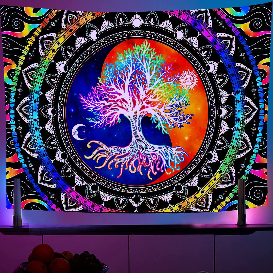 Tapisserie murale violette claire pour dortoir Olivenorma
