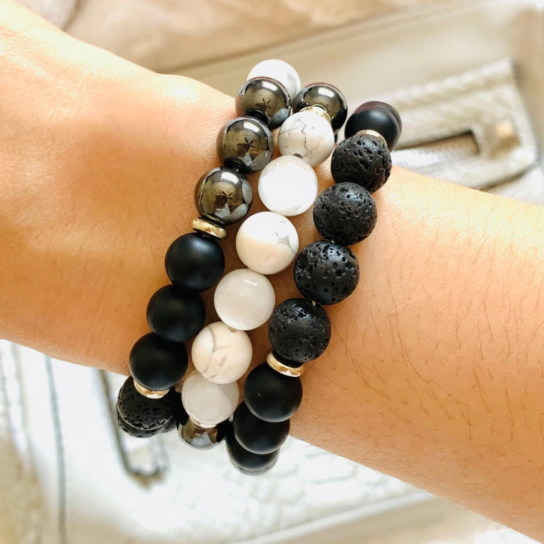 Bracelet en cristal triple protection « Force de protection » Olivenorma 