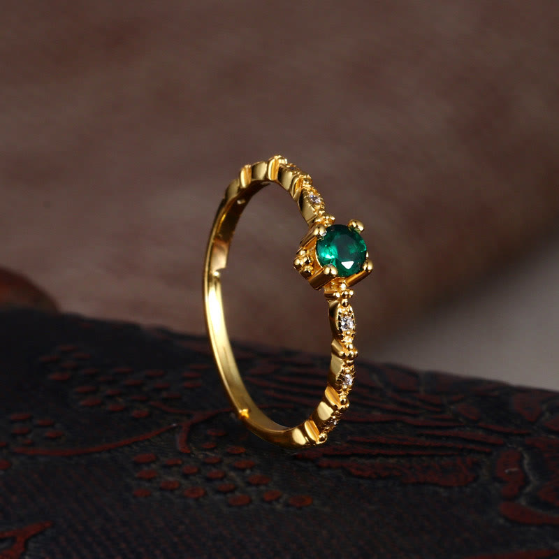 Olivenorma « Elegant Lover » – Bague exquise en émeraude 