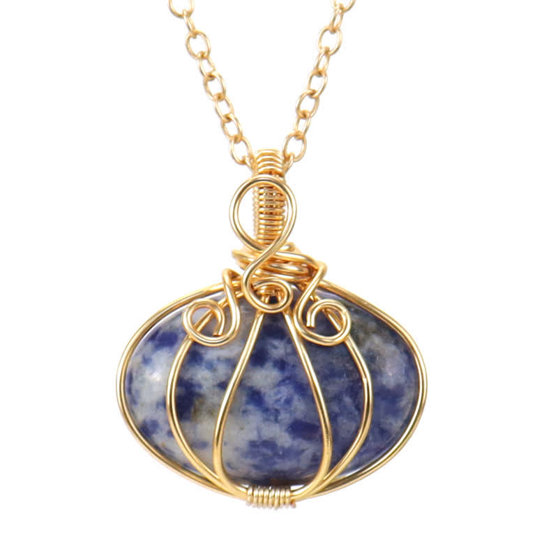 Olivenorma GUARDIAN PUMPKIN - Collier créatif en cristal de citrouille 