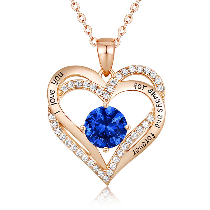Olivenorma « Je t'aimerai toujours » – Collier cœur pierre de naissance Amour éternel - image 37