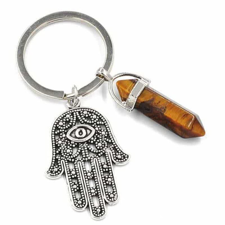 Porte-clés en cristal inspirant en forme de main de Fatima Olivenorma
