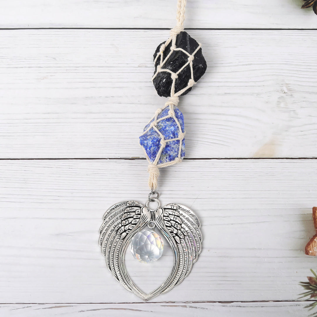 Décoration de fenêtre en forme d'aile d'ange en métal Olivenorma SunCatcher
