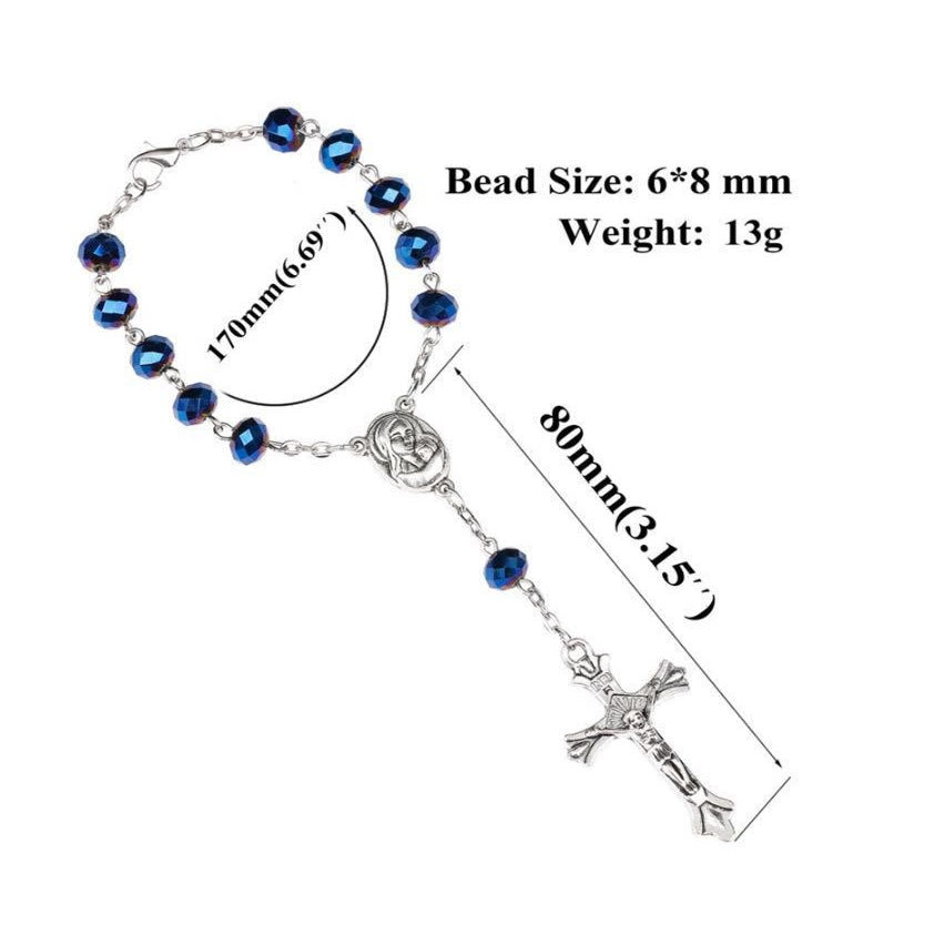 Bracelet chapelet en cristal Olivenorma