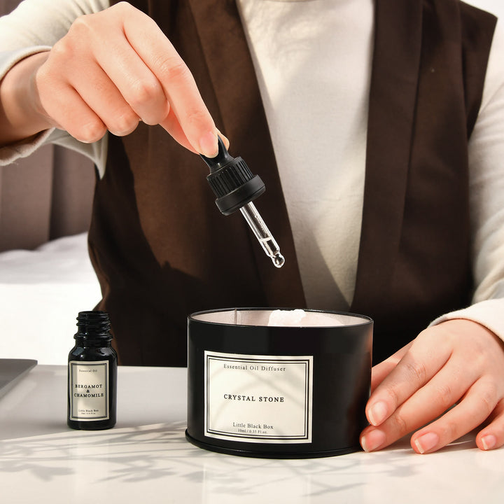 Coffret cadeau d'aromathérapie en cristal pour diffuseur d'huiles essentielles Olivenorma 