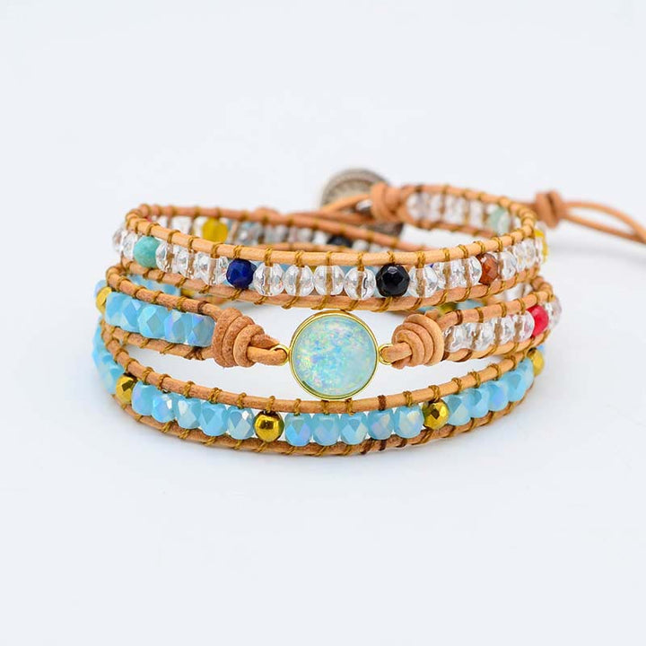 Bracelet en pierre d'opale naturelle de guérison