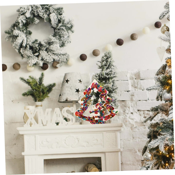Décoration de sapin de Noël en résine de gravier cristal naturel Olivenorma