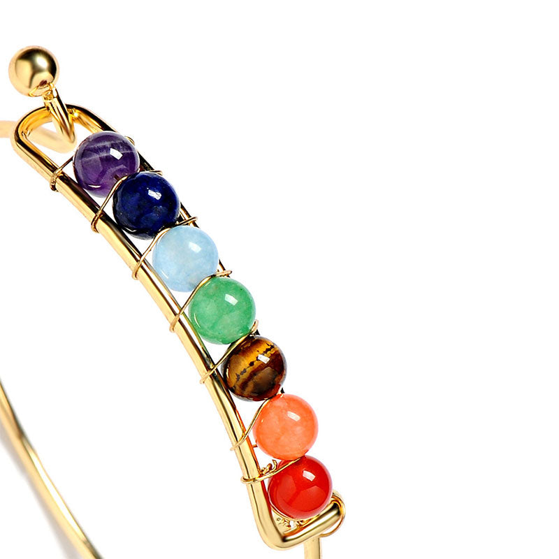 Bracelet de guérison des chakras orgonite Olivenorma