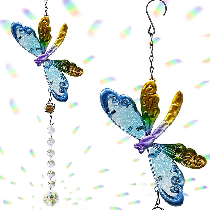 Carillon à vent Olivenorma Angel Aura Quartz Papillon Libellule