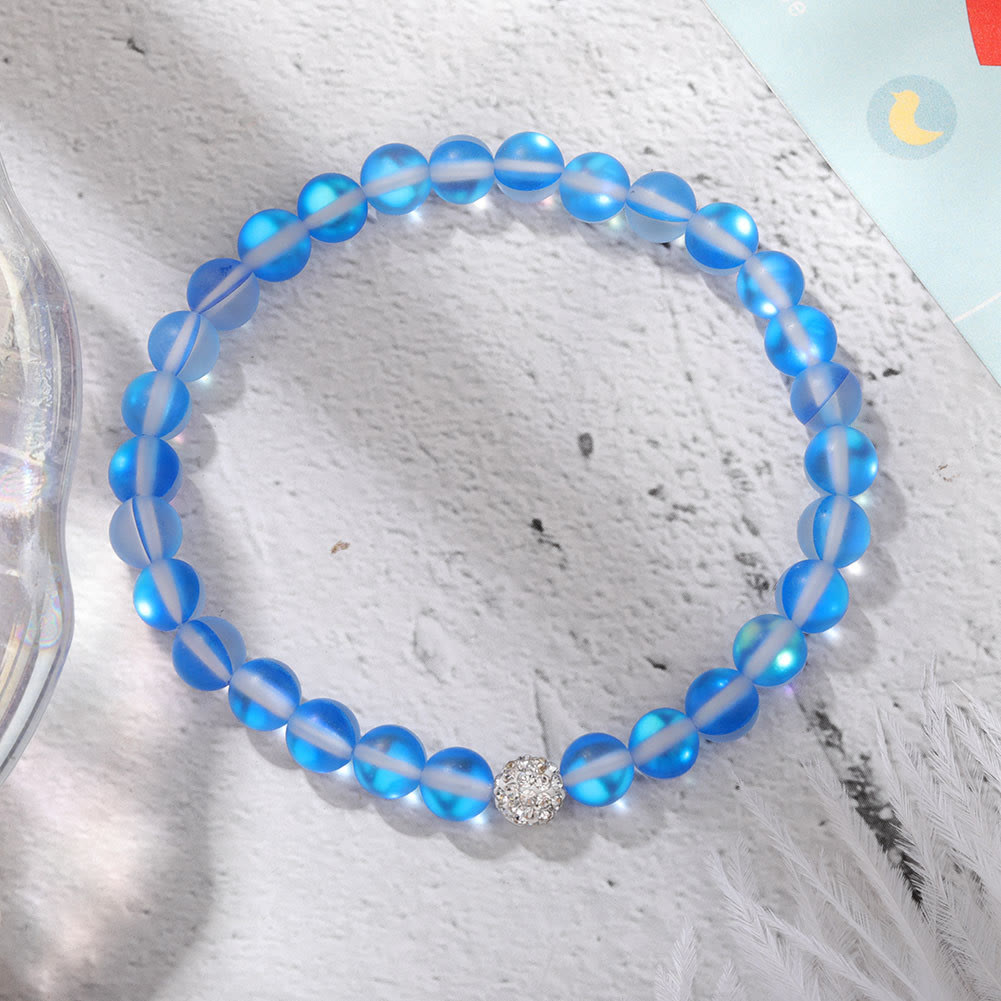 Bracelet Olivenorma en perles de verre et cristal de zircon