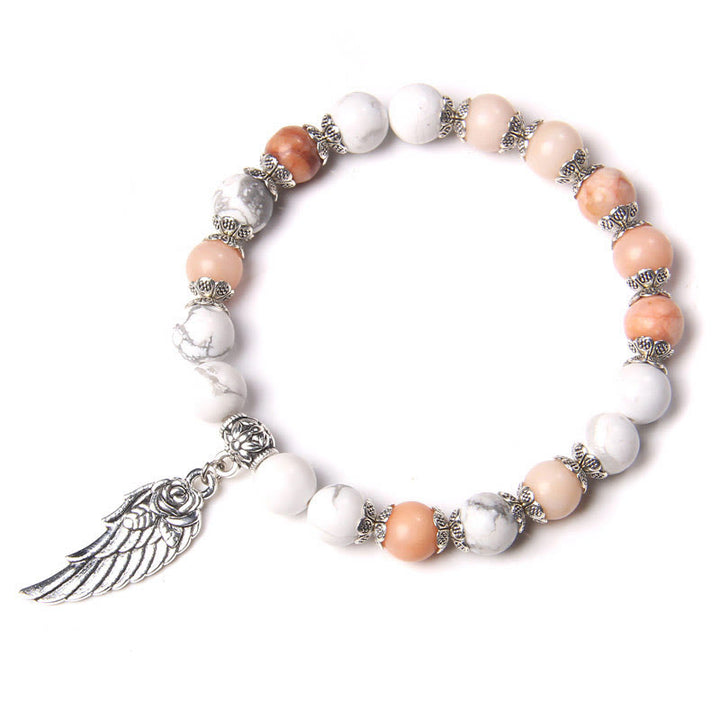Olivenorma « Peace Energy » – Bracelet Aile en Cristal d'Agate Couleurs 