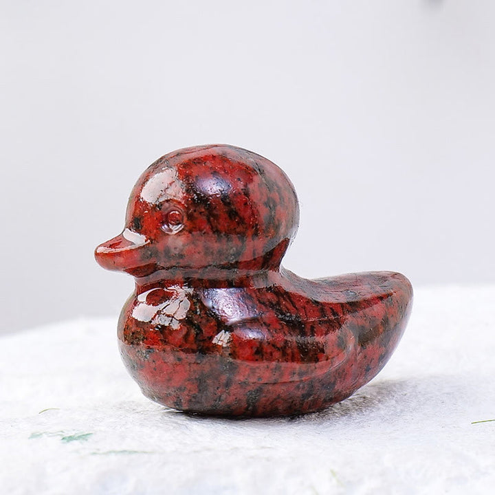 Décoration en pierre précieuse sculptée en forme de canard en cristal de quartz Olivenorma de 1,2 pouce - image 17
