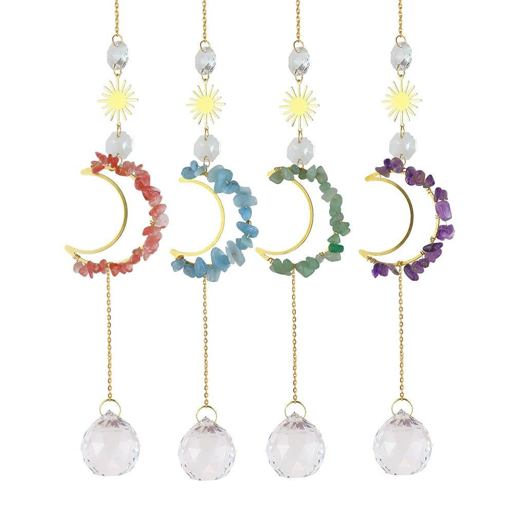 Carillon éolien mural Olivenorma Moon Suncatcher 
