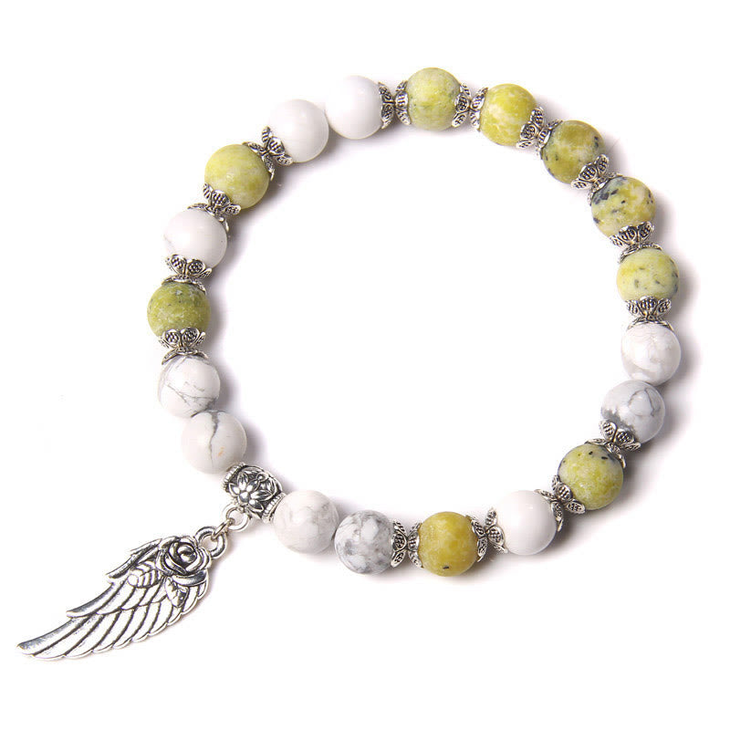 Olivenorma « Peace Energy » – Bracelet Aile en Cristal d'Agate Couleurs 