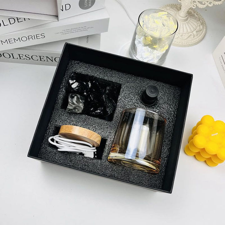 Coffret cadeau diffuseur sans flamme Olivenorma Lampe d'aromathérapie en cristal 