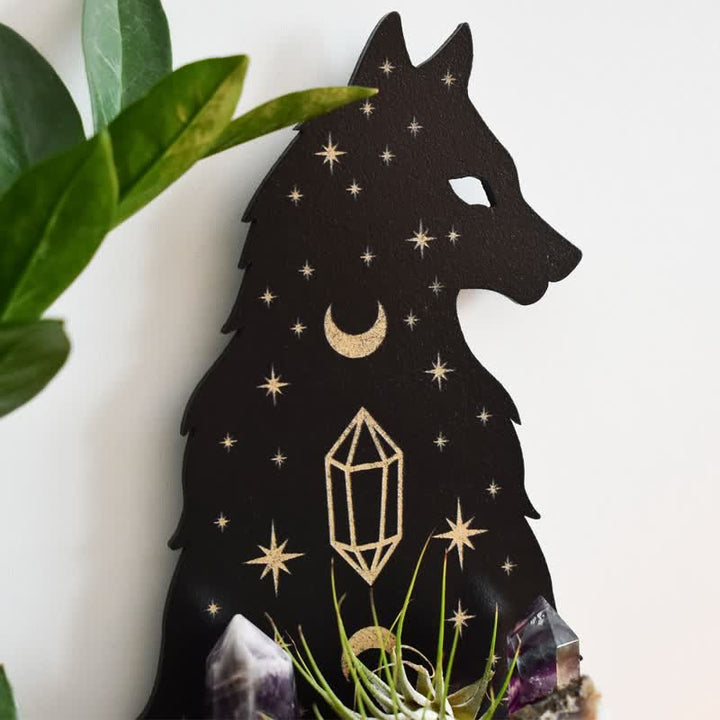 Etagère en cristal pour autel du loup céleste Olivenorma 