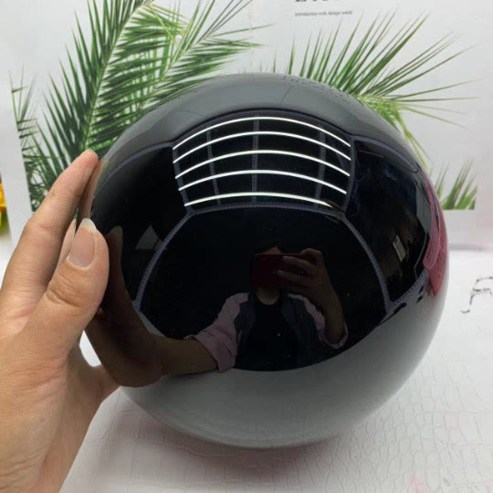 Décoration de sphère en cristal d'obsidienne Olivenorma