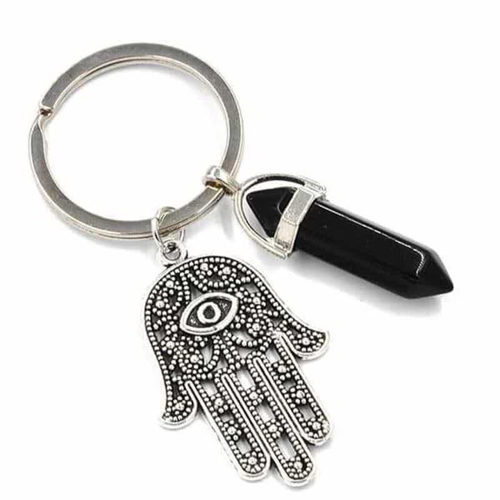 Porte-clés en cristal inspirant en forme de main de Fatima Olivenorma
