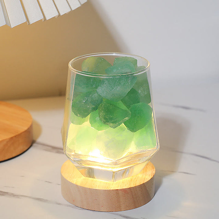 Lampes d'intérieur en pierre d'aromathérapie en cristal Olivenorma 