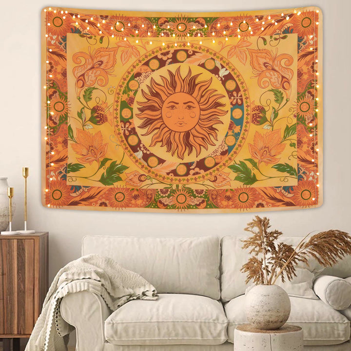 Tapisserie florale Olivenorma Burning Sun Flower Vines