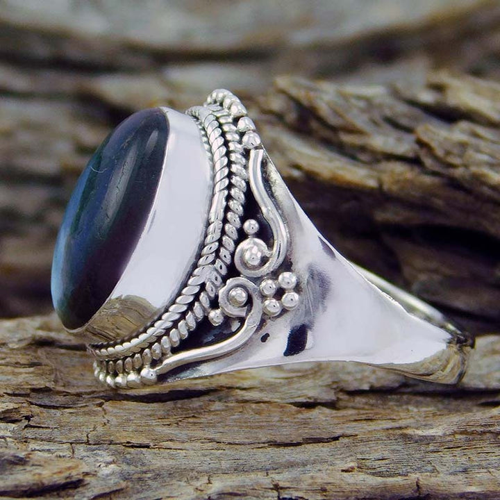 Bague de guérison de style rétro en pierre de lune Olivenorma