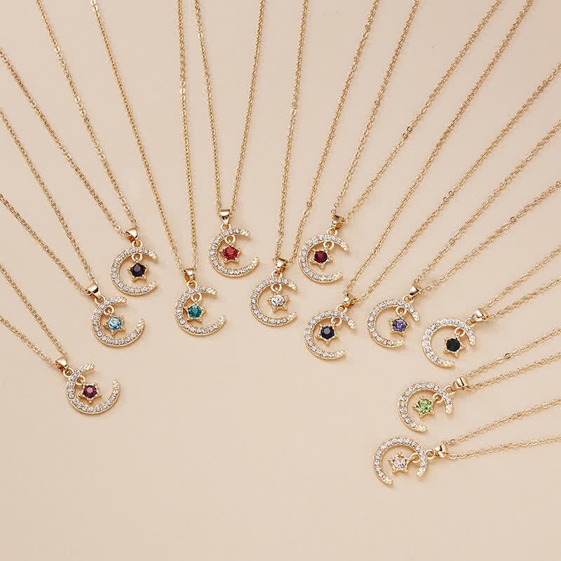 Collier créatif avec pierre de naissance du mois Olivenorma