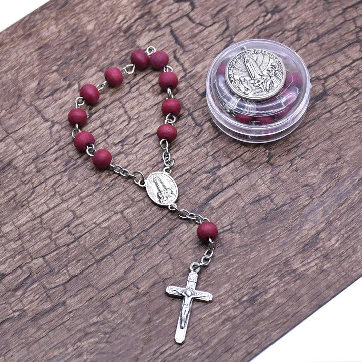 Chapelet de perles d'encens Olivenorma, bracelet de prière, croix 