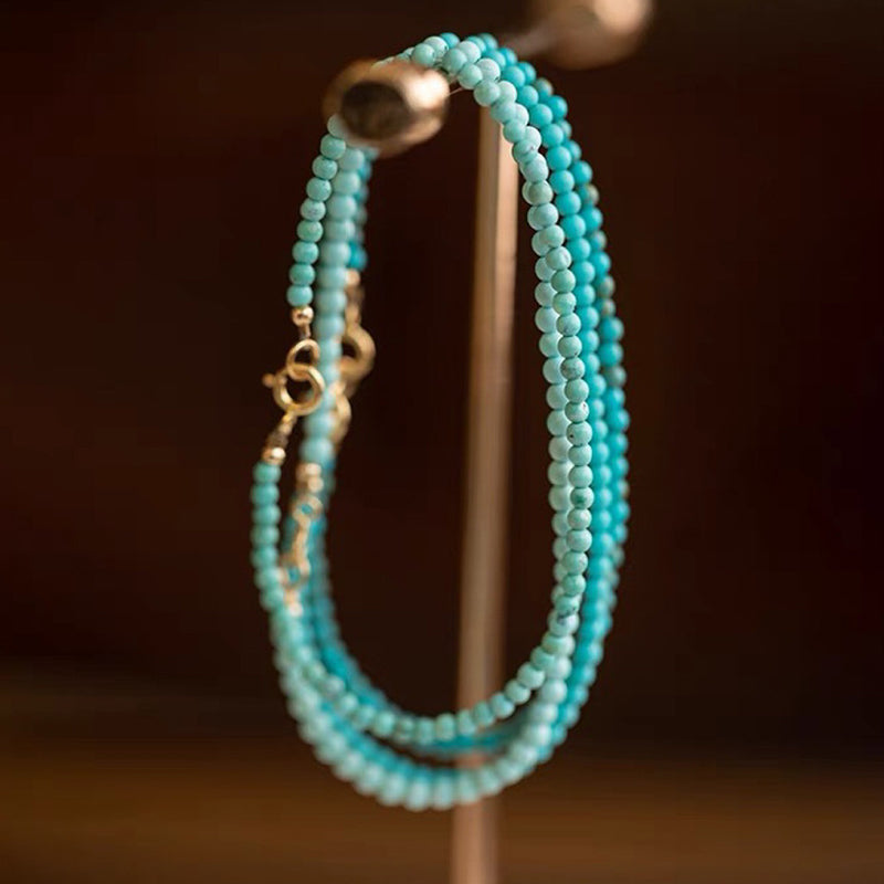 Énergie Tranquille - Bracelet de Protection en Pierres Précieuses Turquoise 