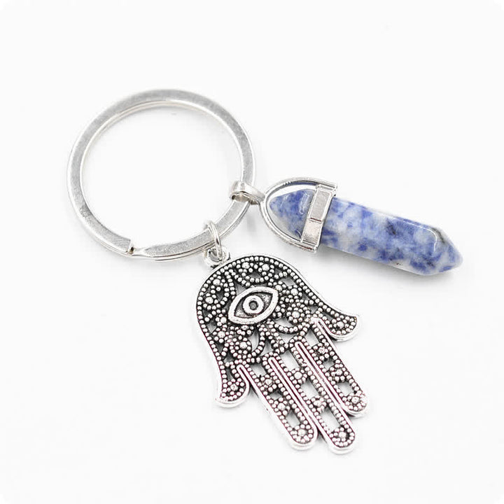 Porte-clés en cristal inspirant en forme de main de Fatima Olivenorma