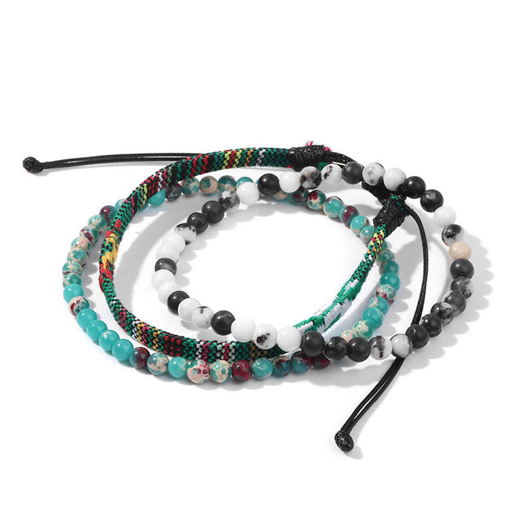 Ensemble de bracelets en cristal turquoise Olivenorma Bohemia Afrique 
