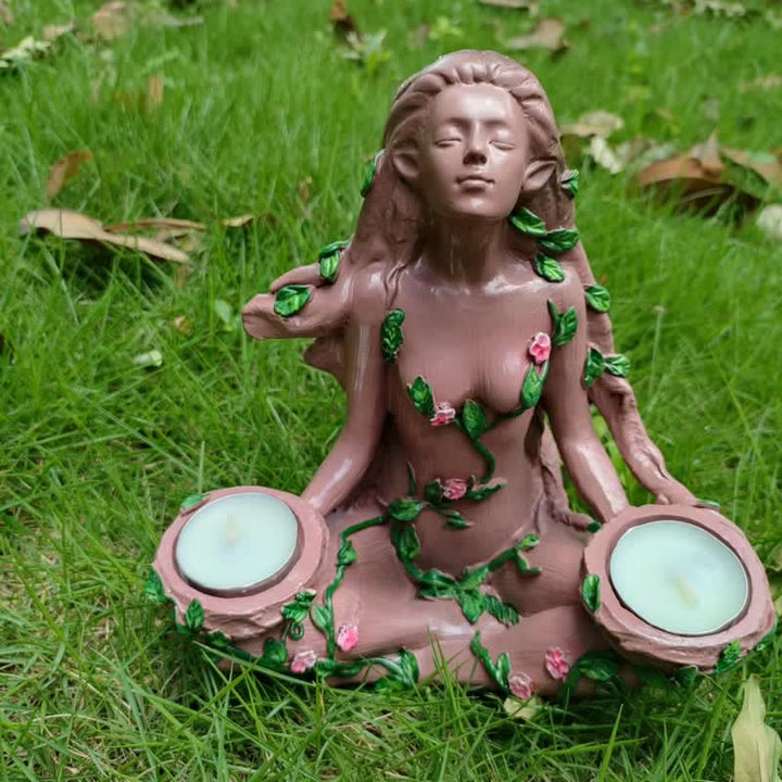 Décoration de bougie chauffe-plat Olivenorma Balance of Nature Female Tree Spirit