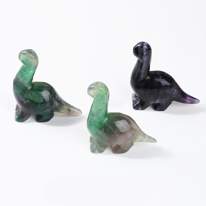 Olivenorma 2,5 pouces Cristal Dinosaure Home Doctor Décoration en pierres précieuses 