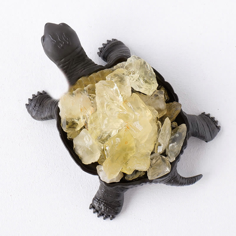 Lampe décorative en forme de tortue en cristal naturel Olivenorma 