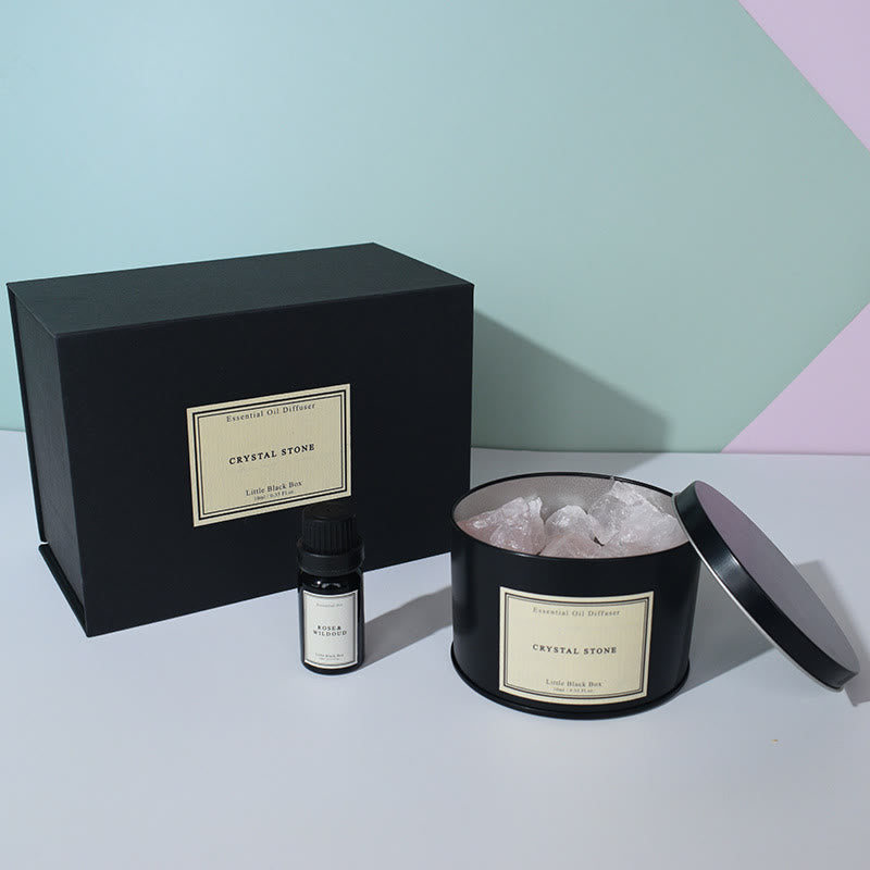 Coffret cadeau d'aromathérapie en cristal pour diffuseur d'huiles essentielles Olivenorma 