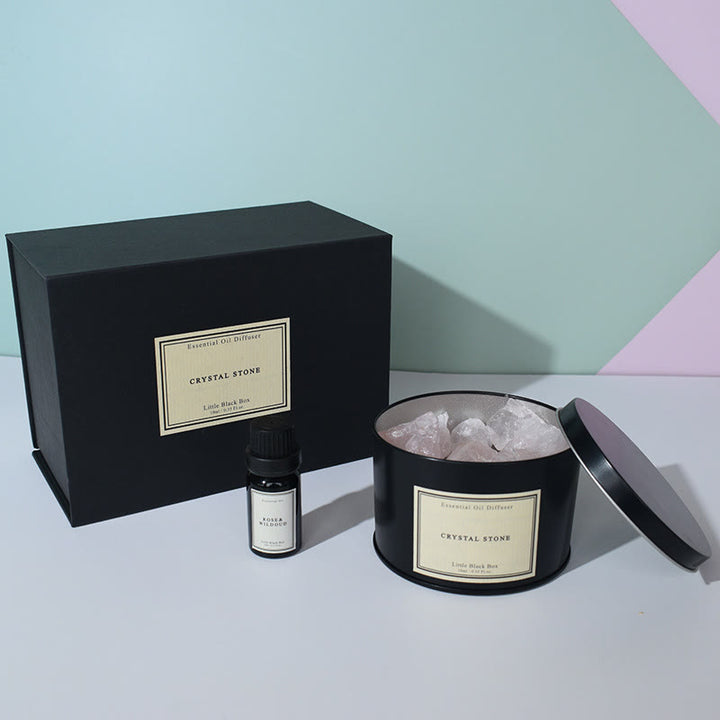 Coffret cadeau d'aromathérapie en cristal pour diffuseur d'huiles essentielles Olivenorma 