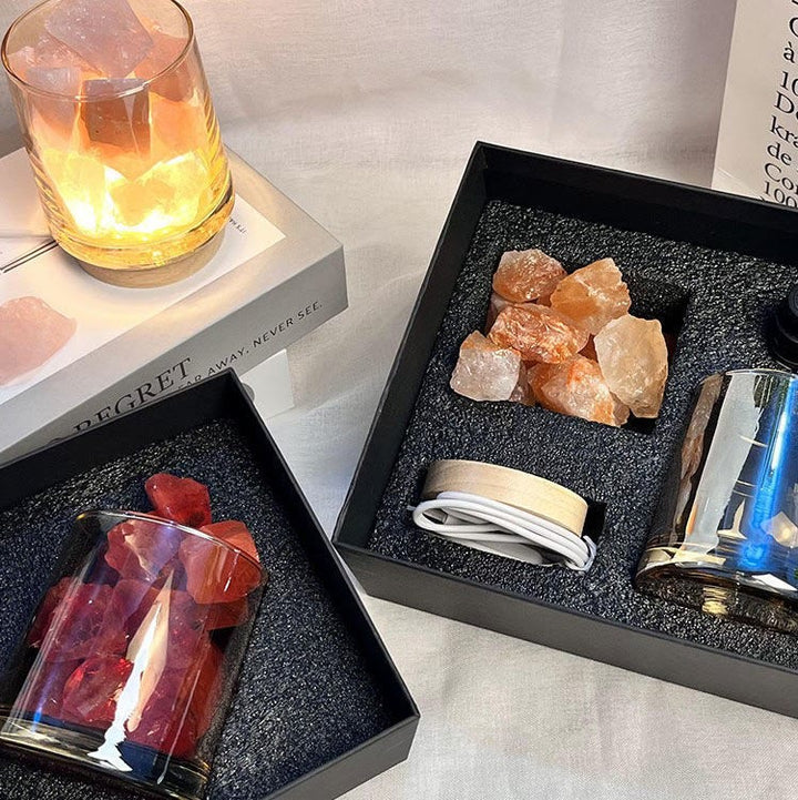 Coffret cadeau diffuseur sans flamme Olivenorma Lampe d'aromathérapie en cristal 