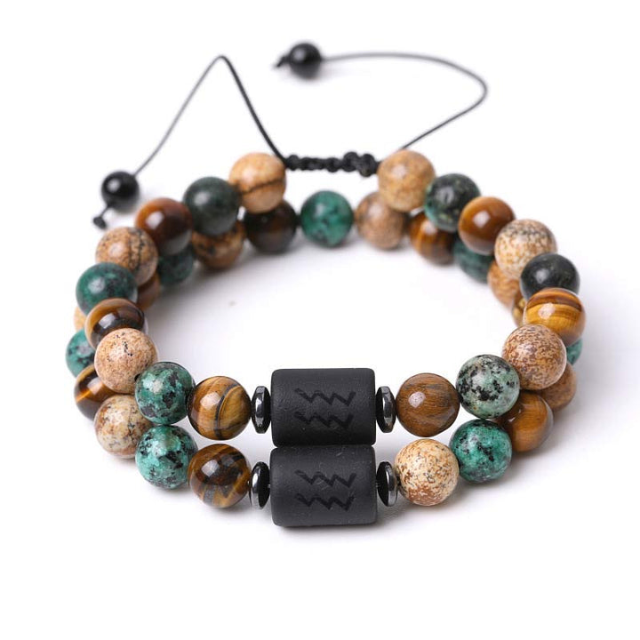 Bracelet Zodiaque en Jaspe Oeil de Tigre