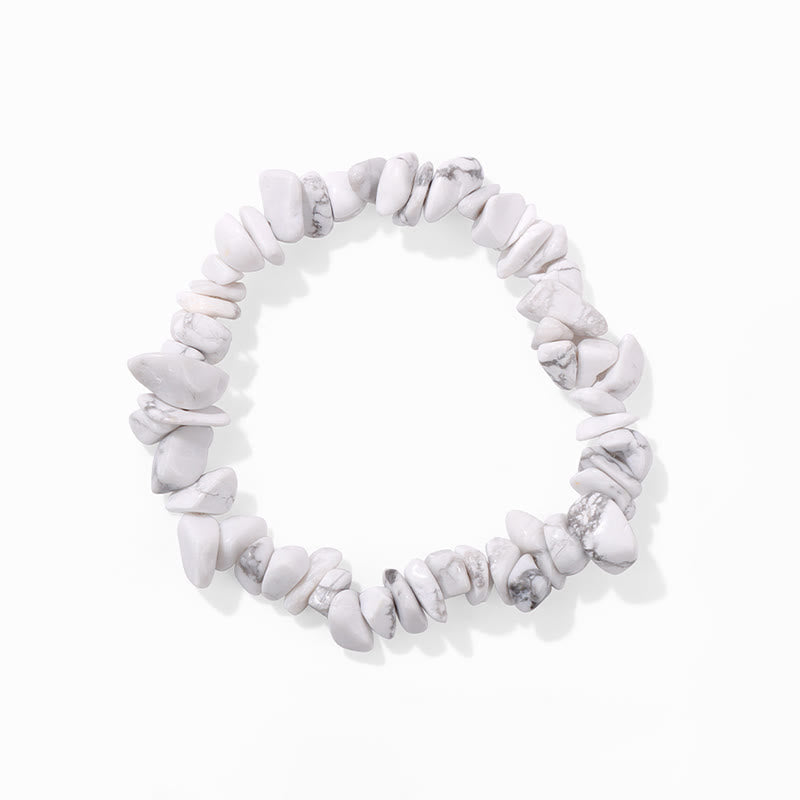 Bracelet en gravier irrégulier naturel coloré Olivenorma 