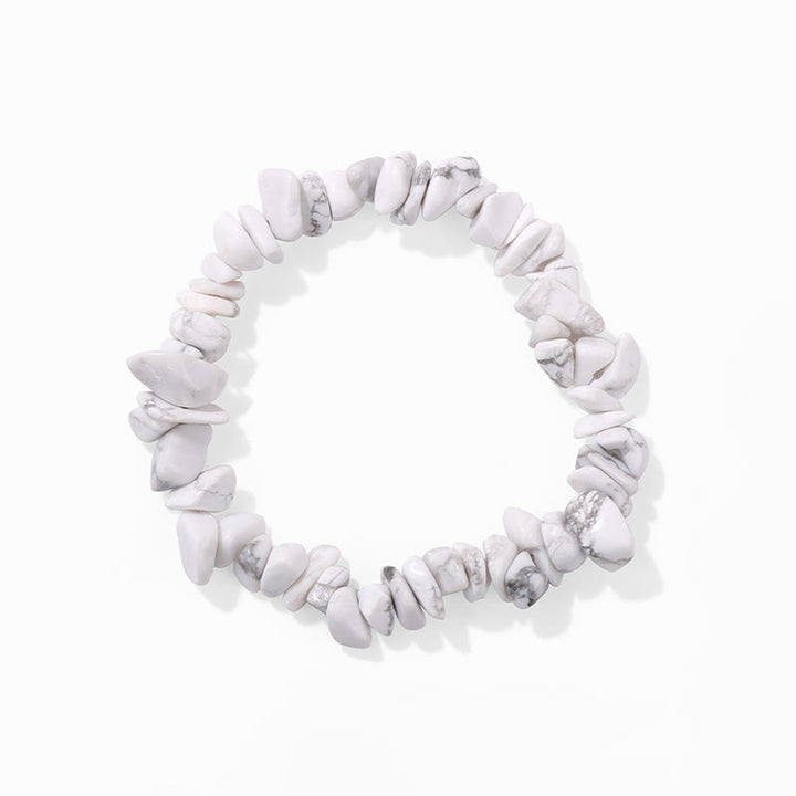 Bracelet en gravier irrégulier naturel coloré Olivenorma 