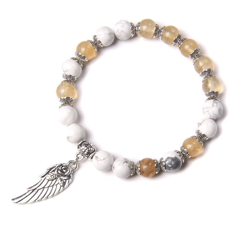 Olivenorma « Peace Energy » – Bracelet Aile en Cristal d'Agate Couleurs 
