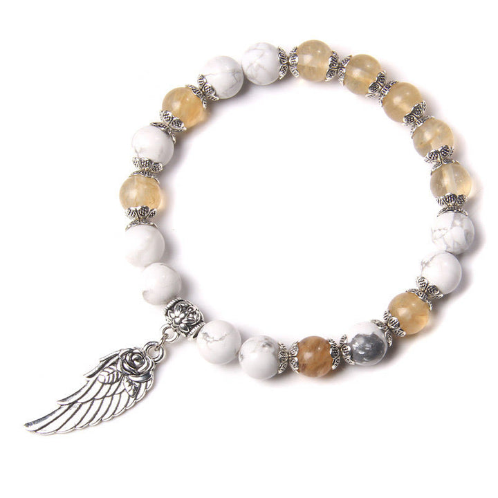 Olivenorma « Peace Energy » – Bracelet Aile en Cristal d'Agate Couleurs 
