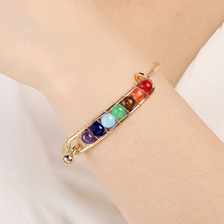 Bracelet de guérison des chakras orgonite Olivenorma
