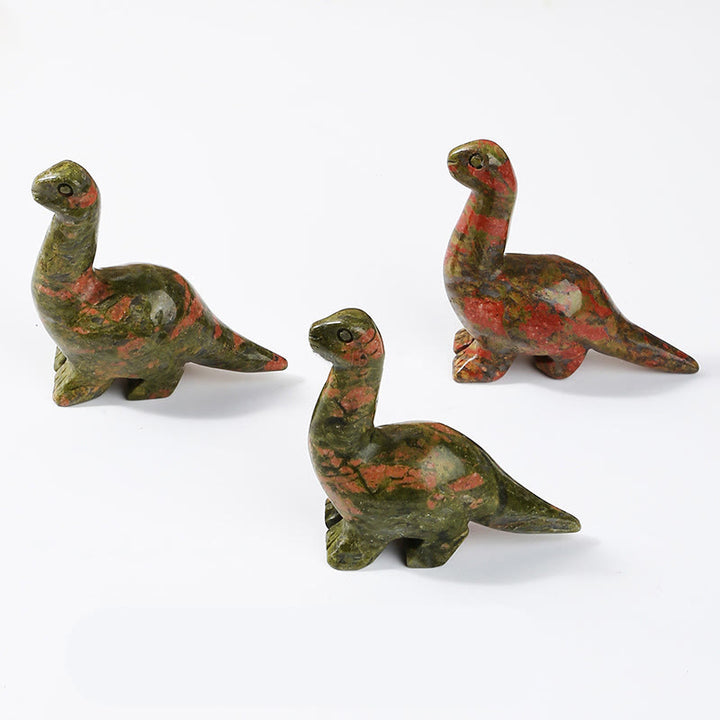 Olivenorma 2,5 pouces Cristal Dinosaure Home Doctor Décoration en pierres précieuses 