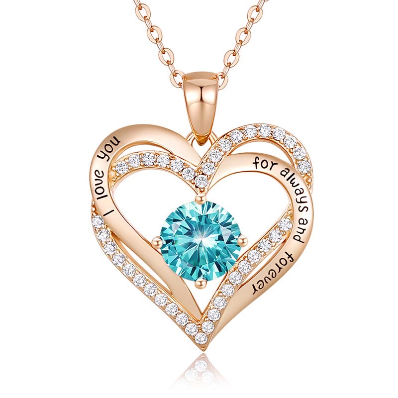 Olivenorma « Je t'aimerai toujours » – Collier cœur pierre de naissance Amour éternel - image 40