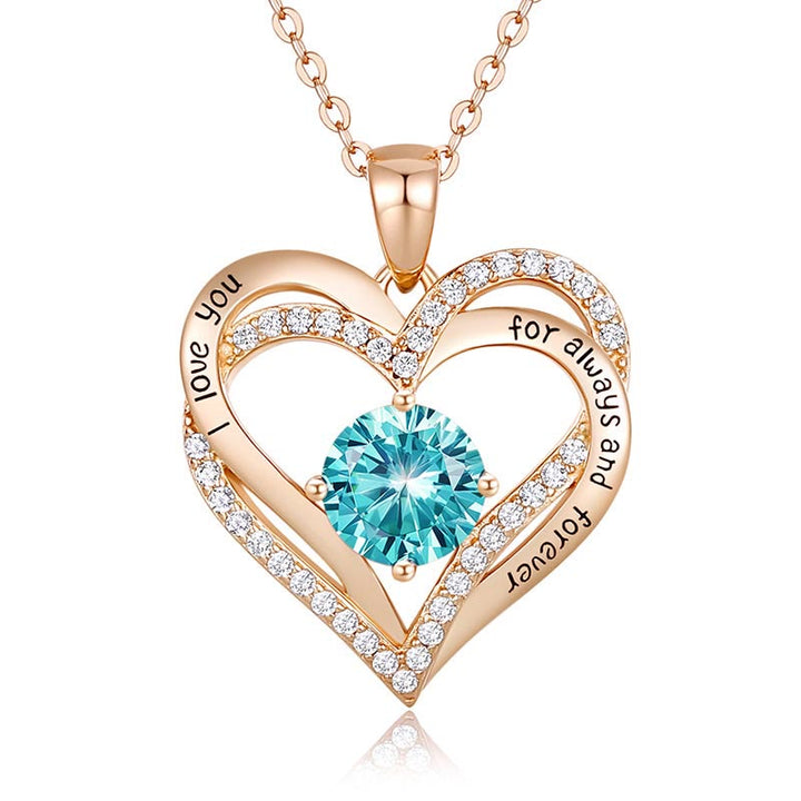 Olivenorma « Je t'aimerai toujours » – Collier cœur pierre de naissance Amour éternel - image 40