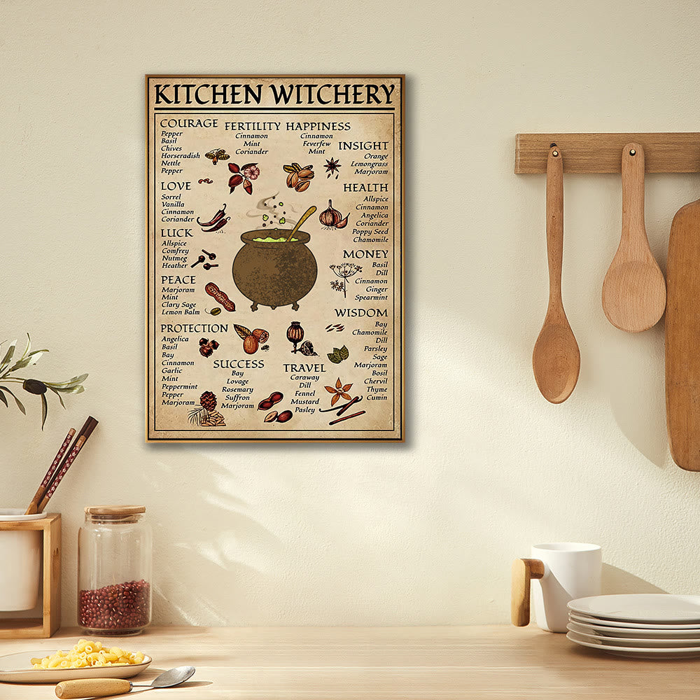 Affiche murale de cuisine et salle à manger d'Halloween de sorcière magique Olivenorma - image 0