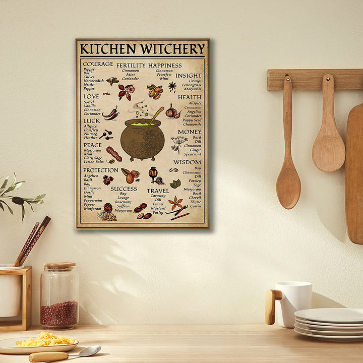 Affiche murale de cuisine et salle à manger d'Halloween de sorcière magique Olivenorma - image 0